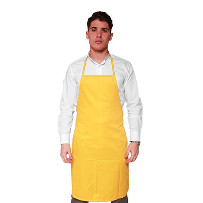 Grembiule parannanza con pettorina "giallo" cod: 8101