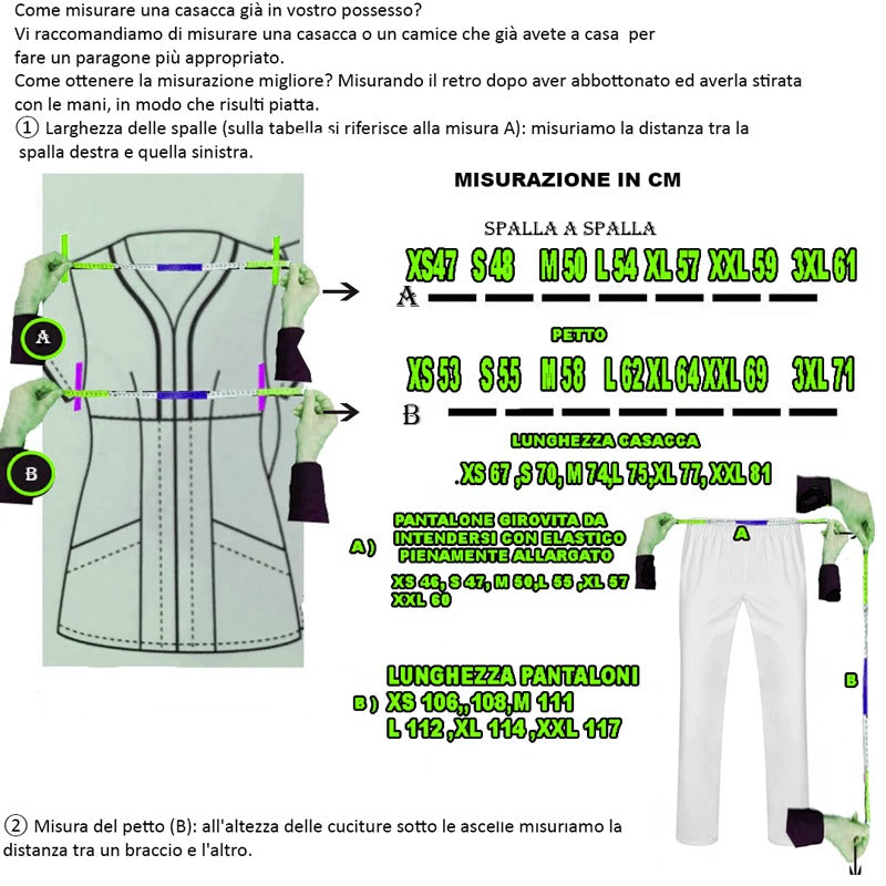 Casacca,camice da lavoro giromanica, bianco inserti grigi cod:7029