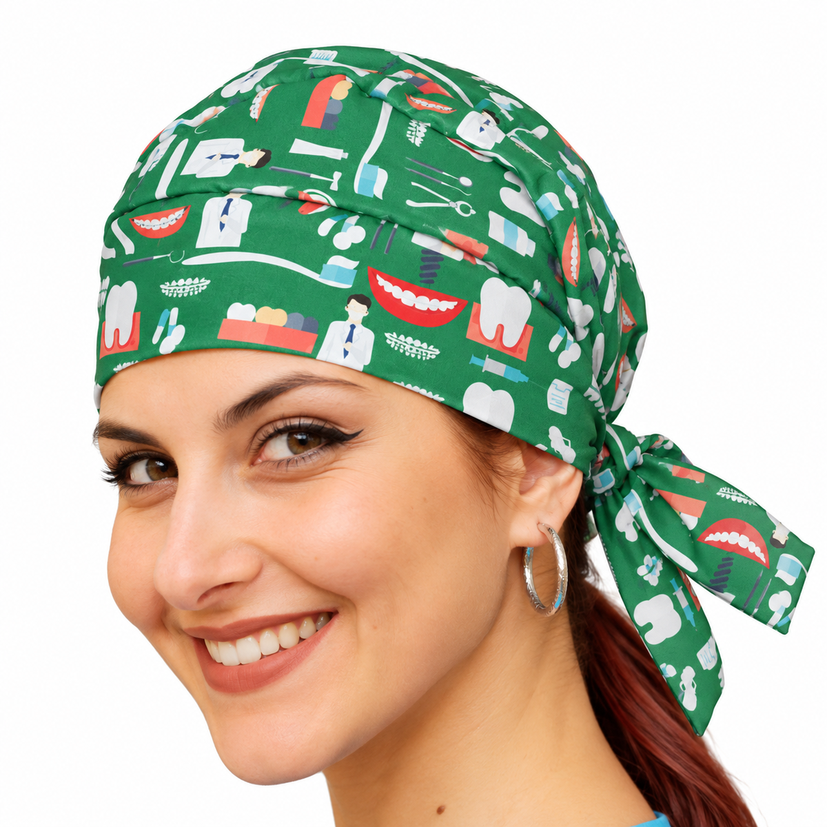Bandana da lavoro in cotone per cucina, cod. 2701