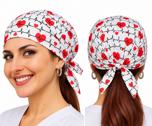 Bandana da lavoro in cotone per cucina, cod. 2706
