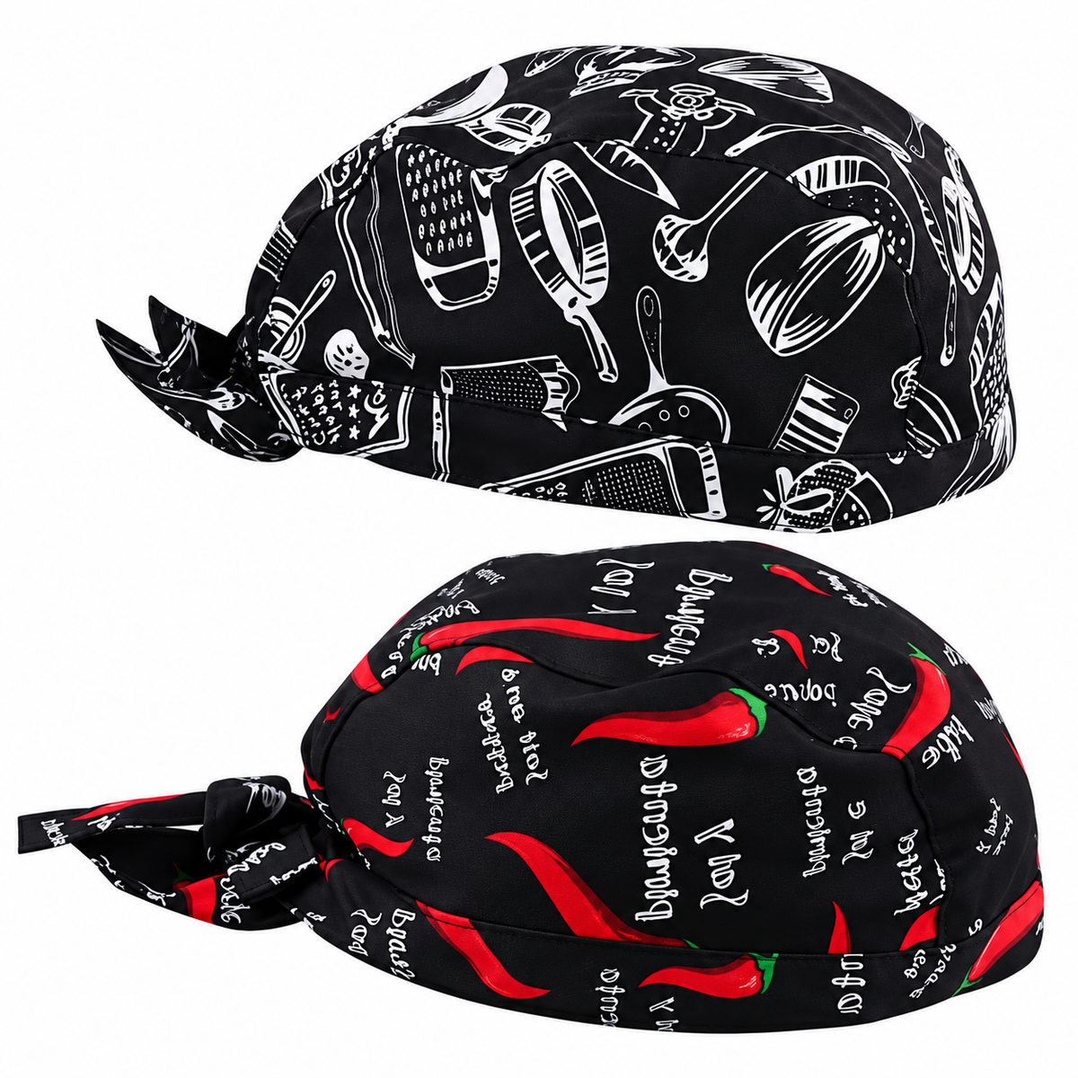 Bandana da lavoro 100% cotone Made in Italy per cuoco, cod. 8170