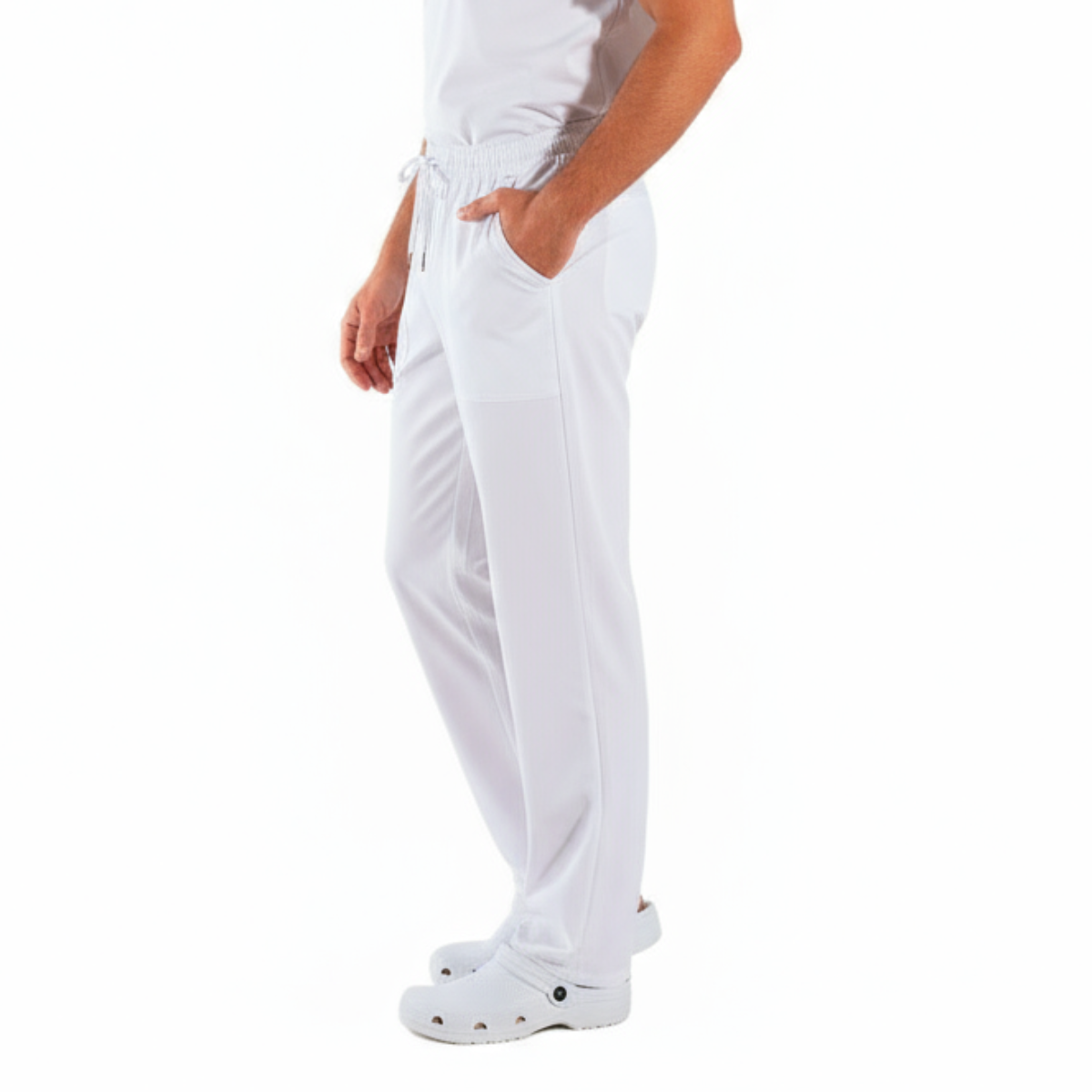 Pantalone da lavoro Unisex SLIM FIT "BIANCO" cod: 1805