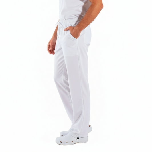 Pantalone da lavoro Unisex SLIM FIT "BIANCO" cod: 1805