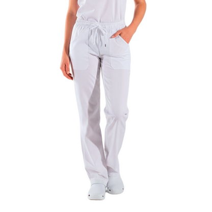 Pantalone da lavoro Unisex SLIM FIT "BIANCO" cod: 1805