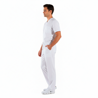 Pantalone da lavoro Unisex SLIM FIT "BIANCO" cod: 1805