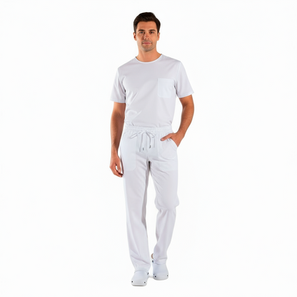 Pantalone da lavoro Unisex SLIM FIT "BIANCO" cod: 1805