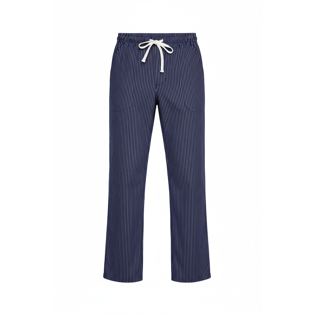 Pantaloni da Cucina Rigati Blu Regular-Fit UNISEX, Polycotton Made in Italy – COD: 7822
