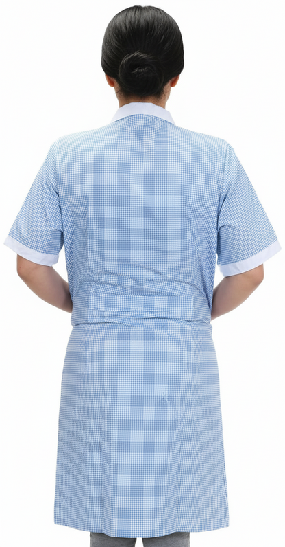 Camice da lavoro,  quadretto azzurro MM cod: 7289