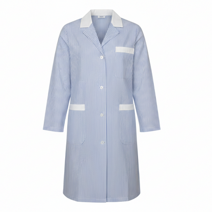 camice da lavoro donna,rigo azzurro ML cod:7647