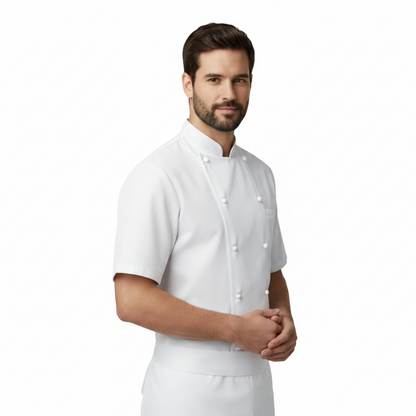 Giacca da cuoco,pasticciere,panettiere,cotone mezza manica cod: 30922