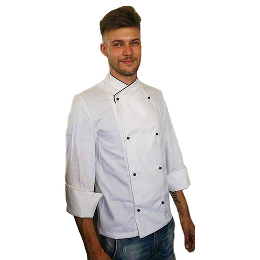 Giacca chef " slim" bianco cod: 7876