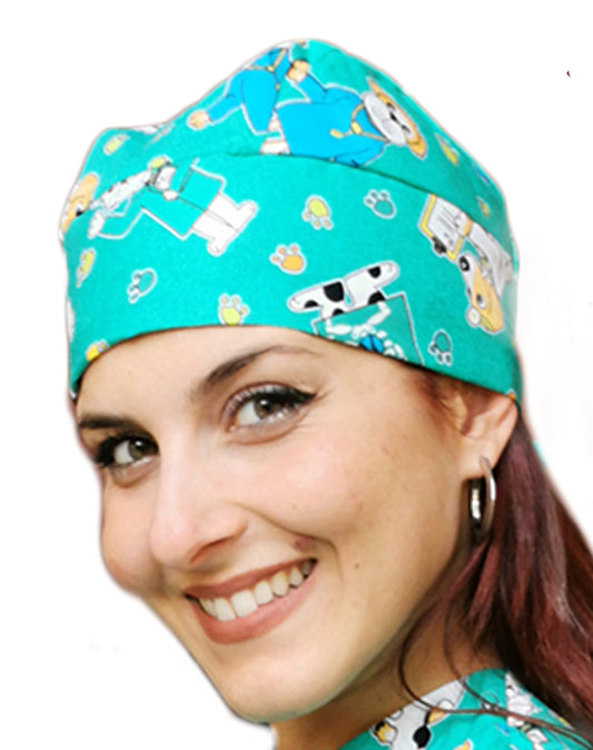Bandana fumetto colorata "verde" Cod: 3766