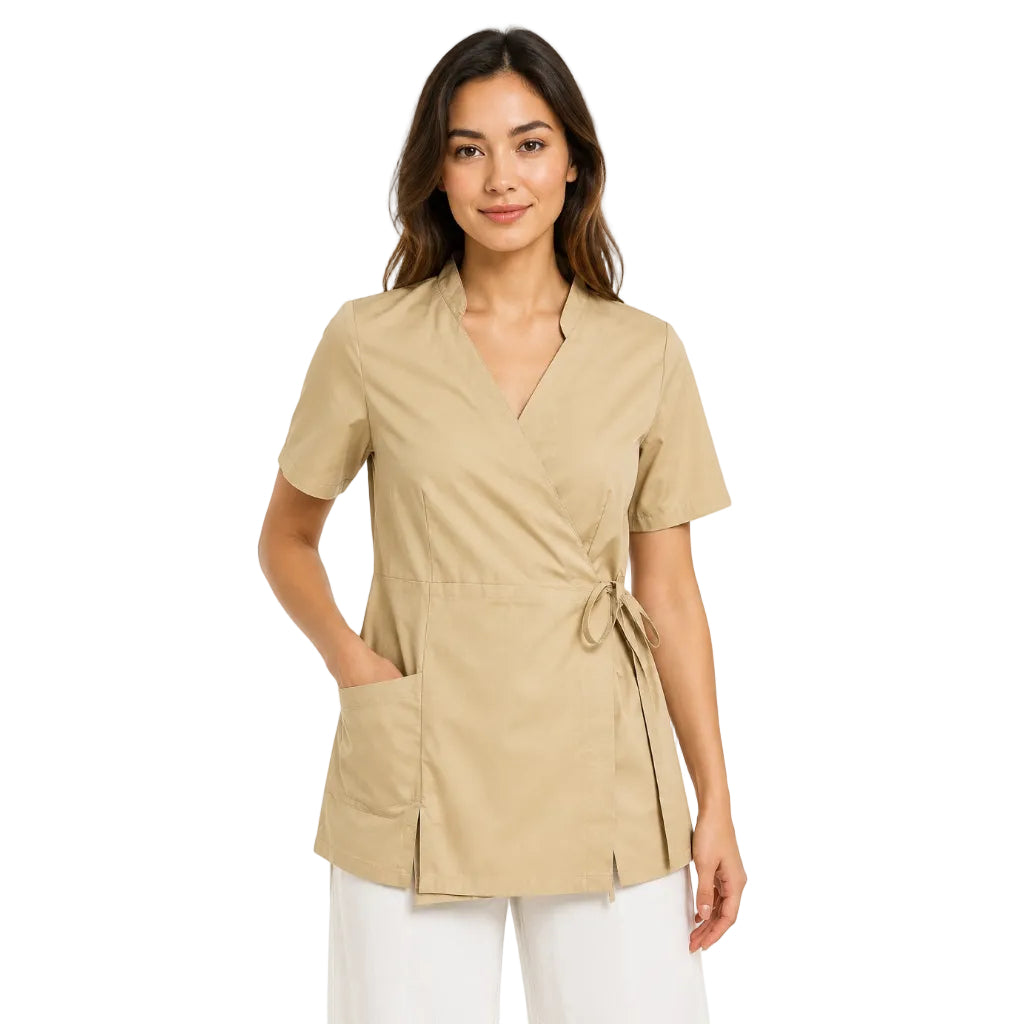 Casacca da lavoro donna beige cod. 7002 - foto originale