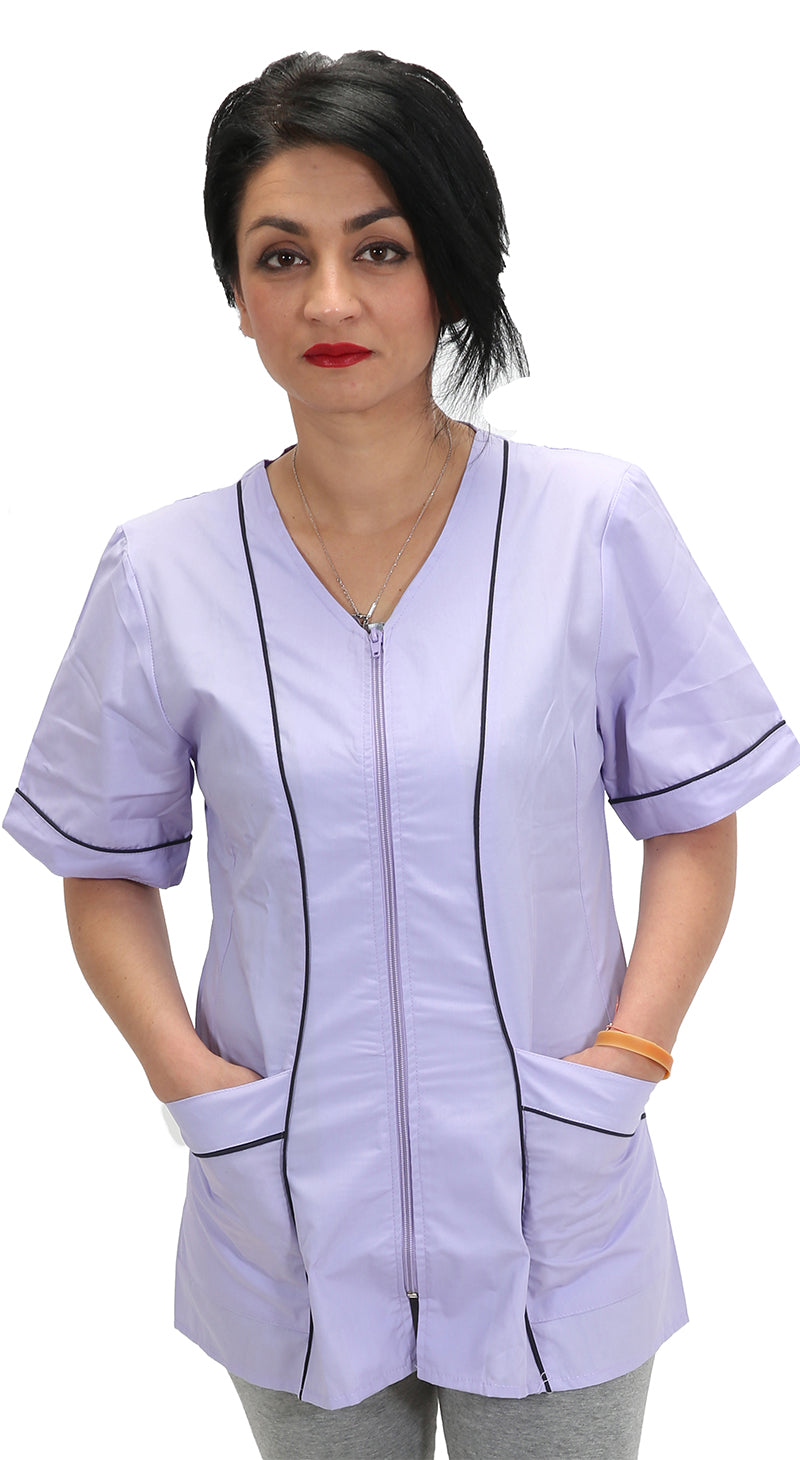 Camici da lavoro donna,casacche con zip cod: 1405