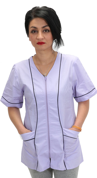 Camici da lavoro donna,casacche con zip cod: 1405