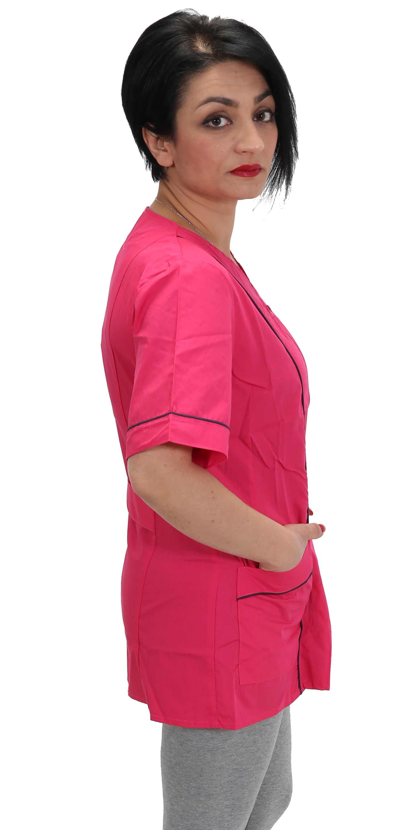 Camici da lavoro donna,casacche con zip cod: 1405