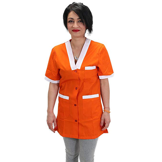 Camice da lavoro donna,casacca "arancione" cod: 3330