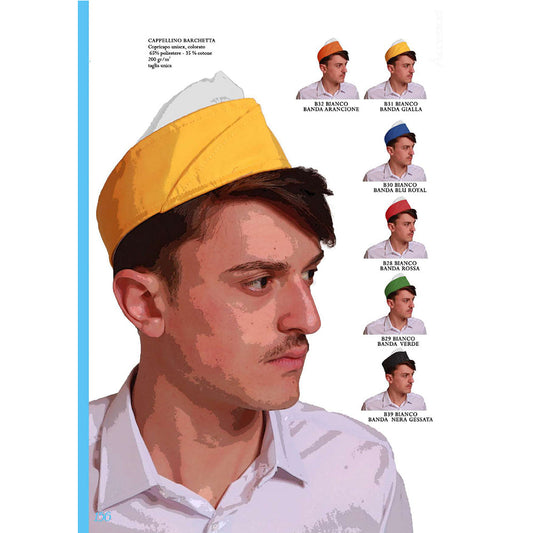 Cappellino a barchetta in cotone tg. unica cod: 0512