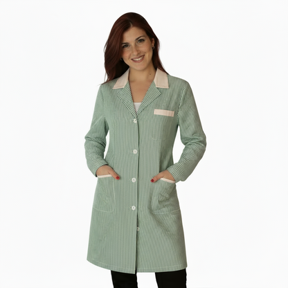 camice da lavoro donna rigo verde ML cod:7648