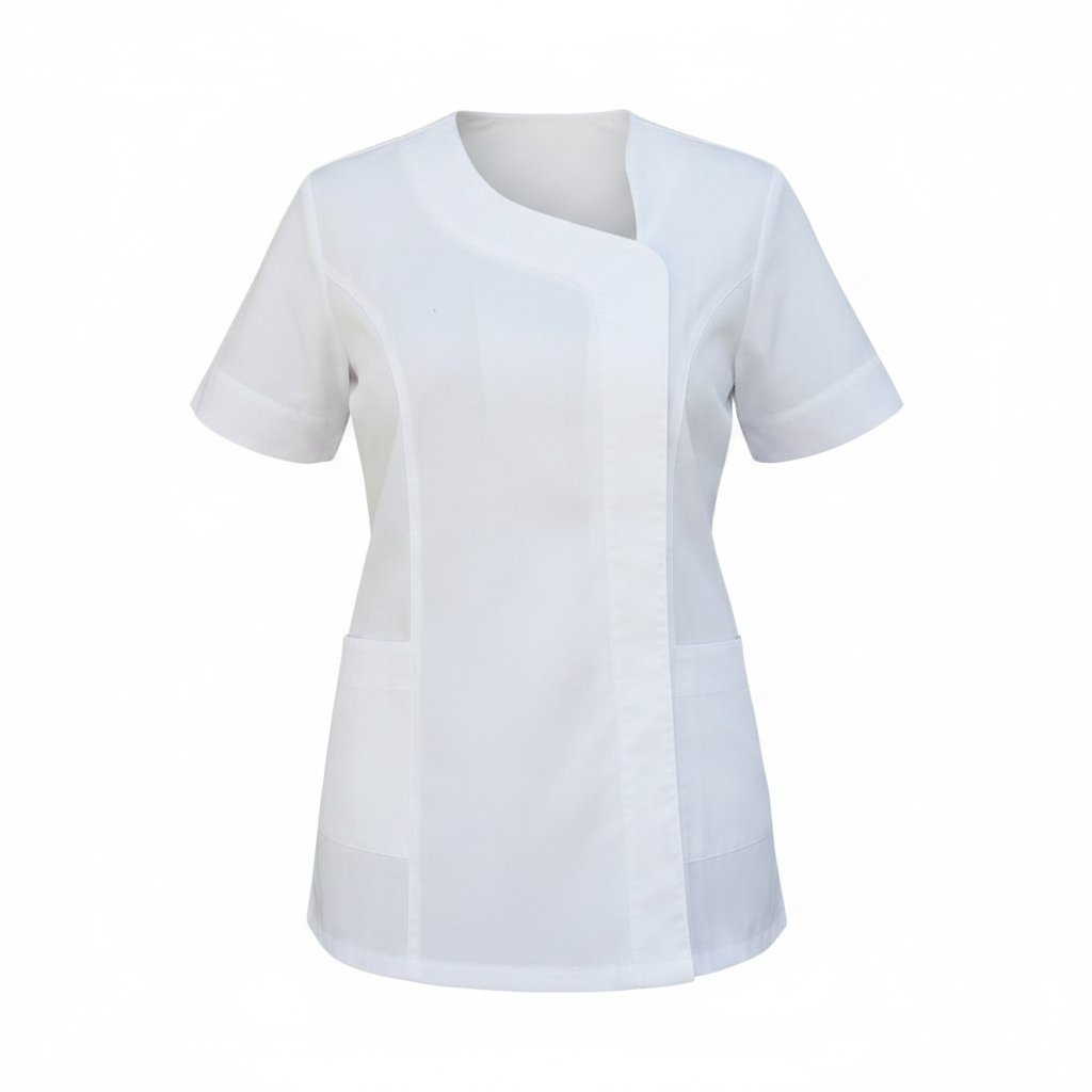 Camice Casacca da Lavoro Donna Mod. Beauty Bianco cod. 290723 – Made in Italy