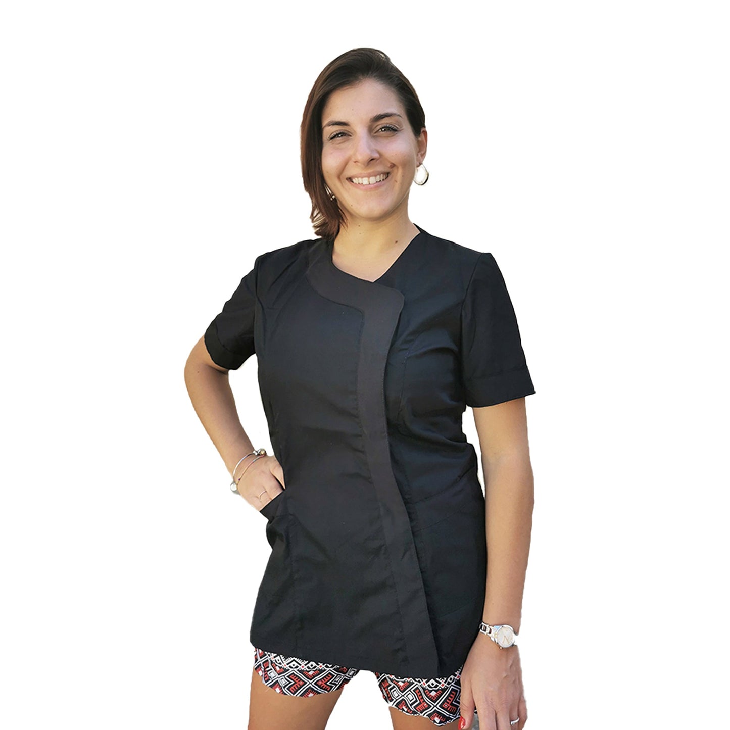 camice da lavoro,casacca modello beauty, nero Cod: 290724