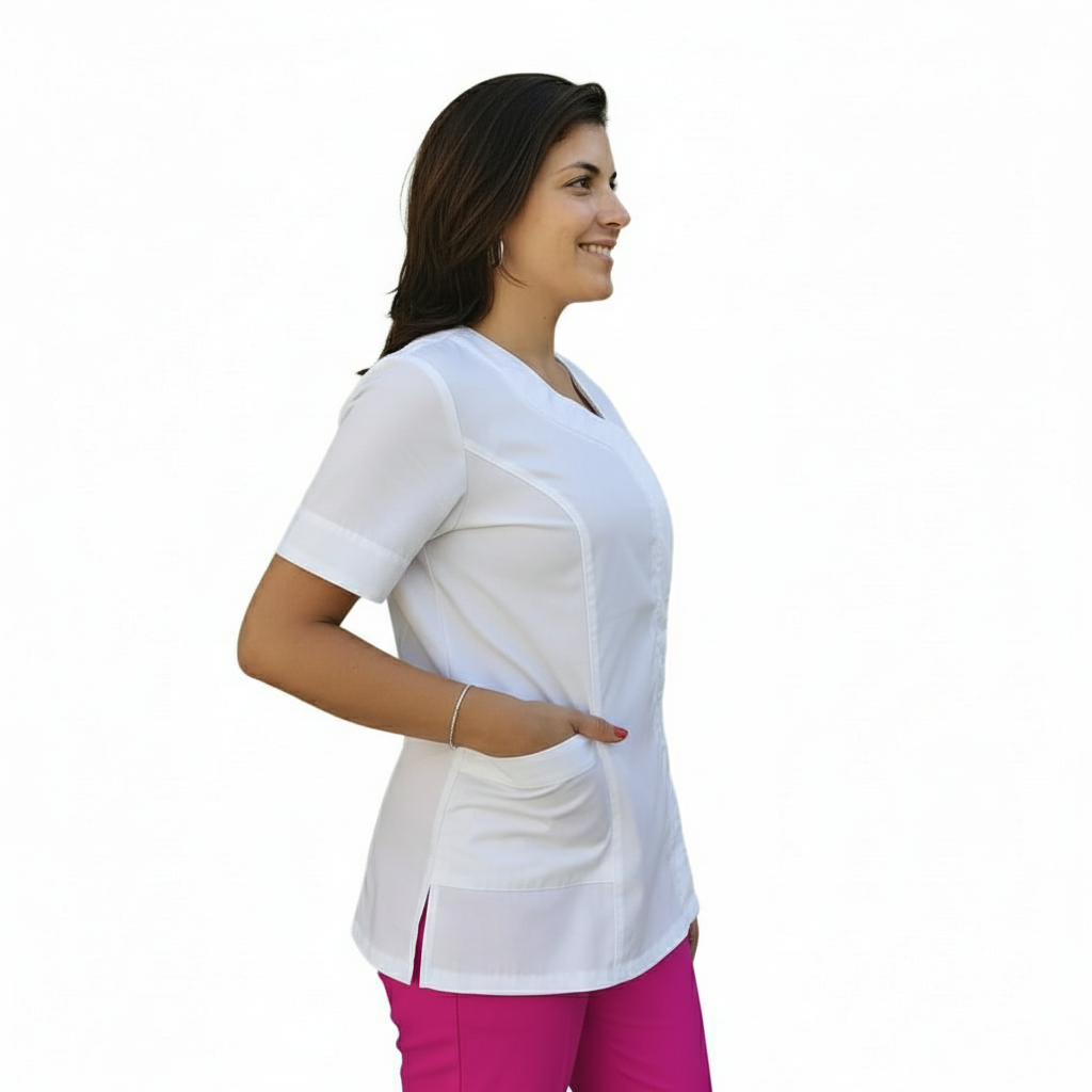 Camice,casacca da lavoro donna, Modello beauty Bianco Cod:290723