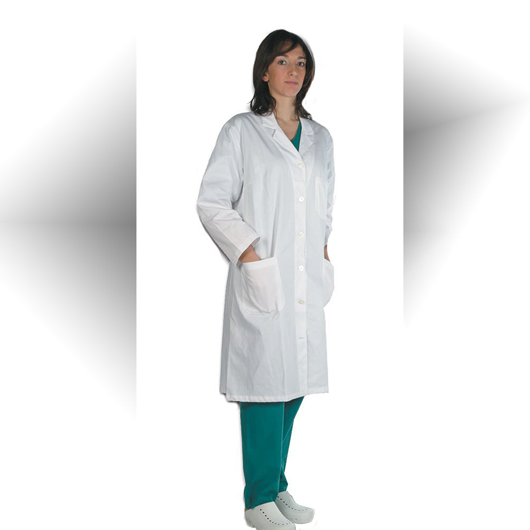 Camice da laboratorio,da lavoro donna,100% cotone pesante cod: 2507
