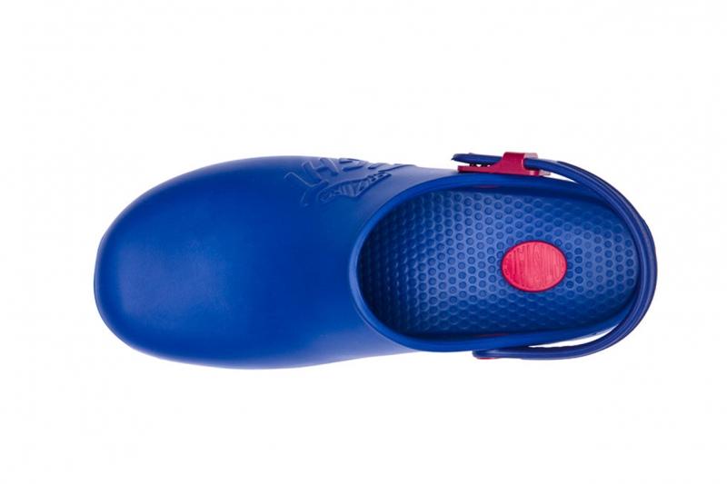 Zoccoli da lavoro sanitari ,cinturino regolabile "blu" cod: 8253