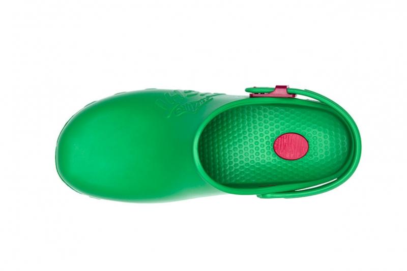 Zoccoli da lavoro sanitari ,cinturino regolabile "verde" cod: 8252