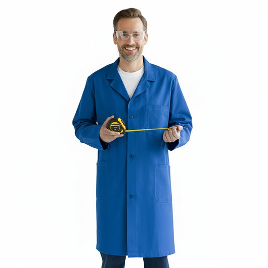 Camice Multiuso Uomo Blu Royal Manica Lunga con Bottoni – COD: 9093