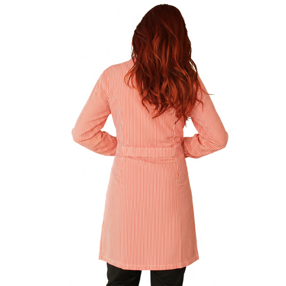 camice da lavoro donna, rigo rosso ML cod:7649