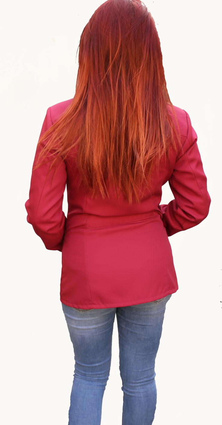 Camice da lavoro donna,casacca zip bordeaux ML cod: 0112