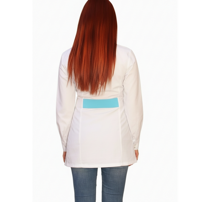 Casacca zip Manica lunga bicolore "CELESTE" Cod: 2306