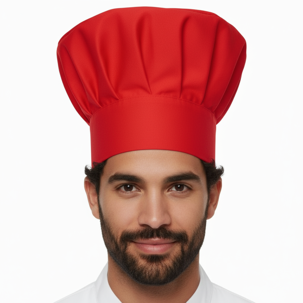 Cappello cuoco unisex "rosso" cod: 8066