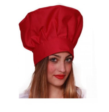 Cappello cuoco unisex "rosso" cod: 8066