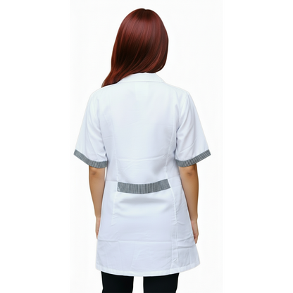 casacca,camice da lavoro, mm profilo "sale e pepe" cod: 7173