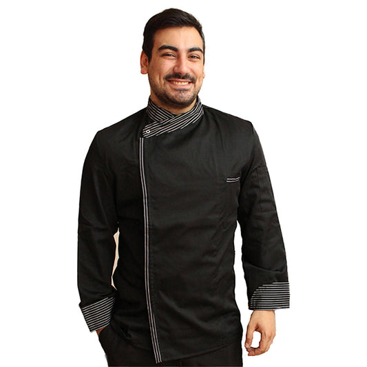 Giacca da chef "cook" NERO con automatici cod: 7760