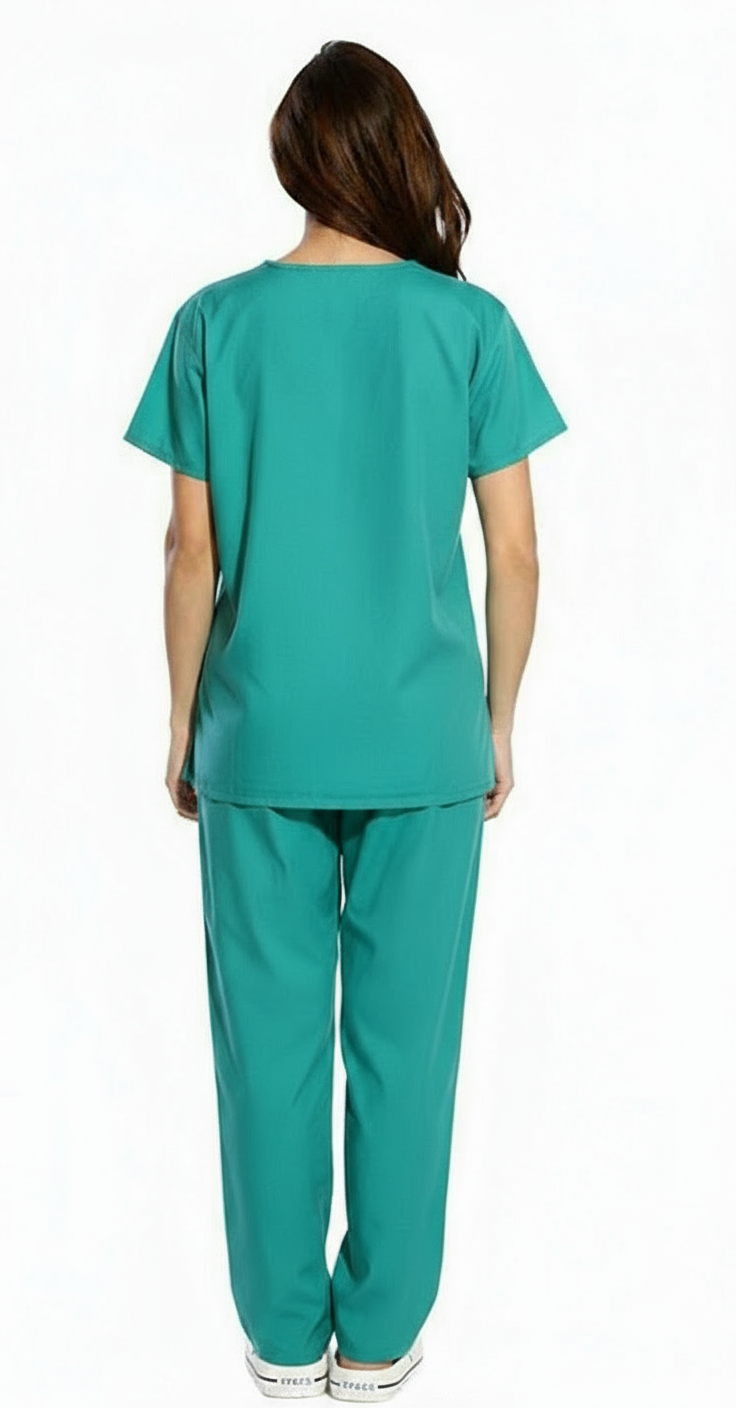 Divisa da lavoro,completa,unisex,scollo V "verde" cod: 1712