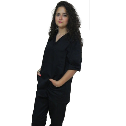 Divisa da lavoro,sanitaria,infermieristica,estetica,completa,unisex,scollo V 8299
