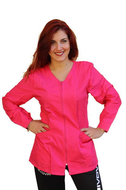 Camici da lavoro donna,casacche con zip cod: 1405