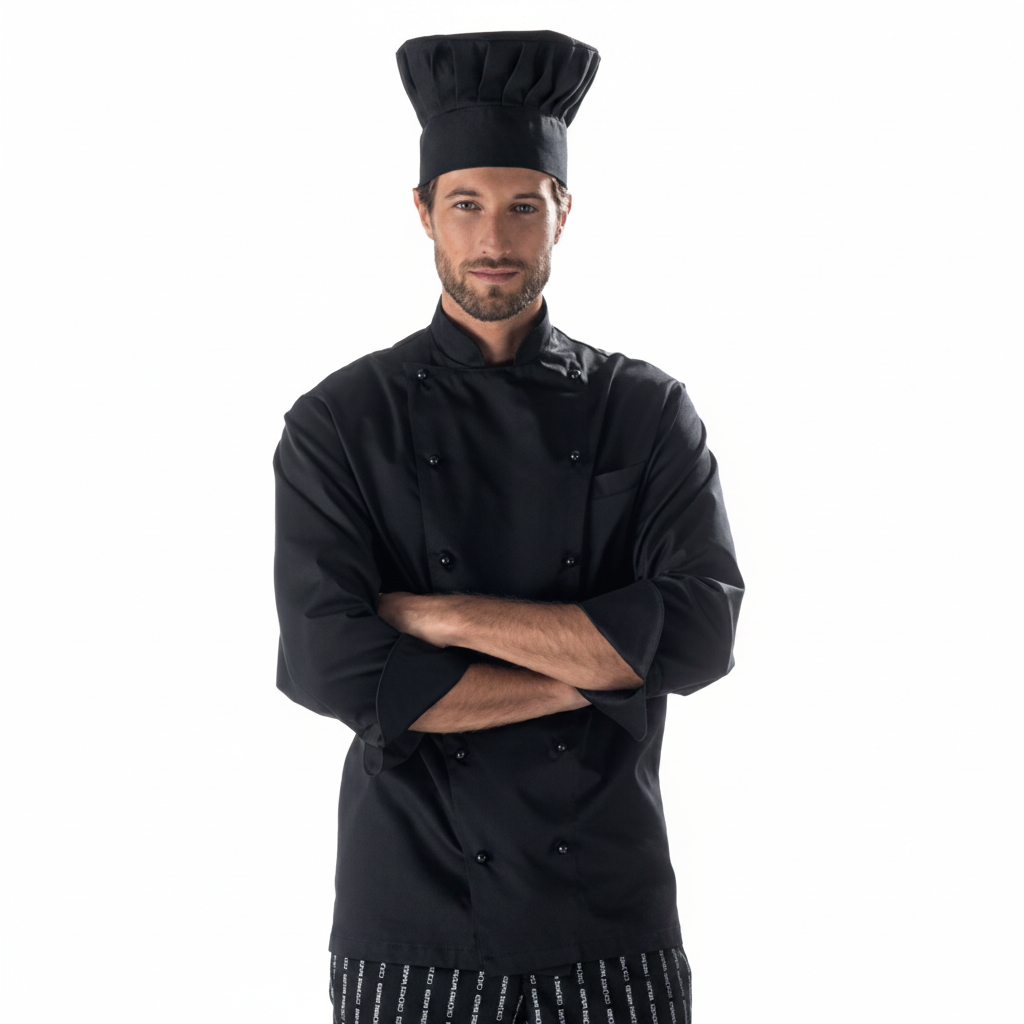 Giacca da Cuoco UNISEX per Chef, Scuola e Ristorante, Bottoni, Cotone Made in Italy – COD: 11022