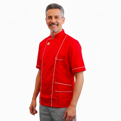 Giacca da Pizzaiolo, Bottoni Automatici a Clip, 100% Cotone Made in Italy – COD: 2301