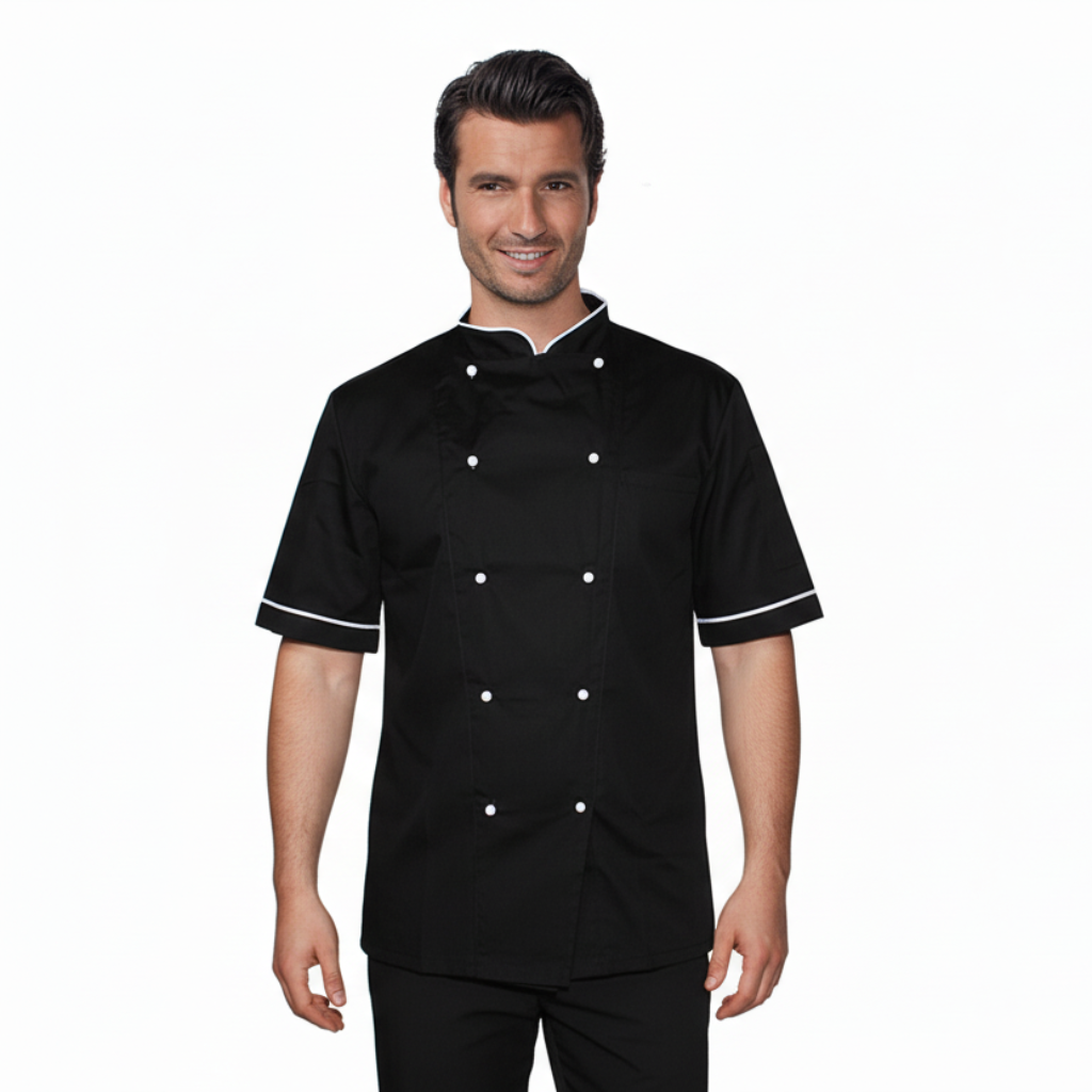 Giacca cuoco "light" nero cod: 7693