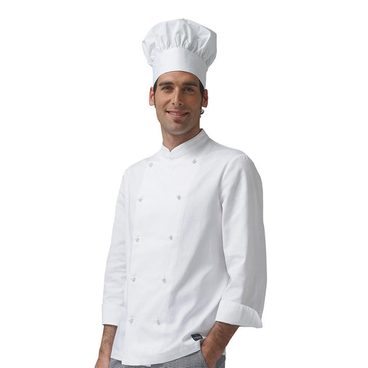 Giacca da Cuoco Master Bianco, Bottoni, 100% Cotone Made in Italy – COD: 7845