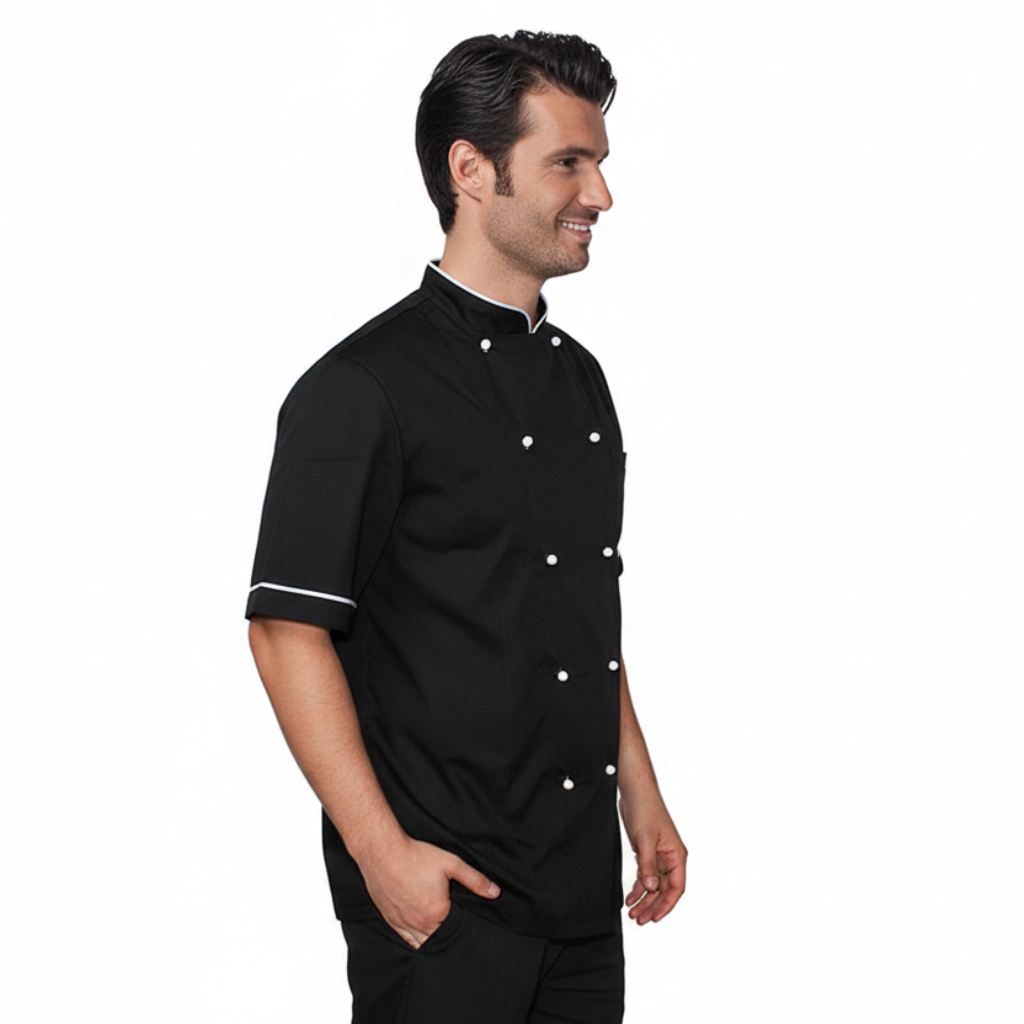 Giacca cuoco "light" nero cod: 7693