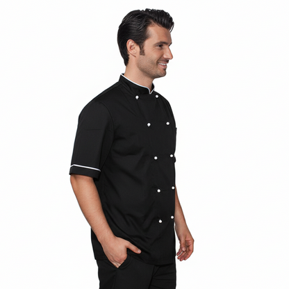 Giacca cuoco "light" nero cod: 7693