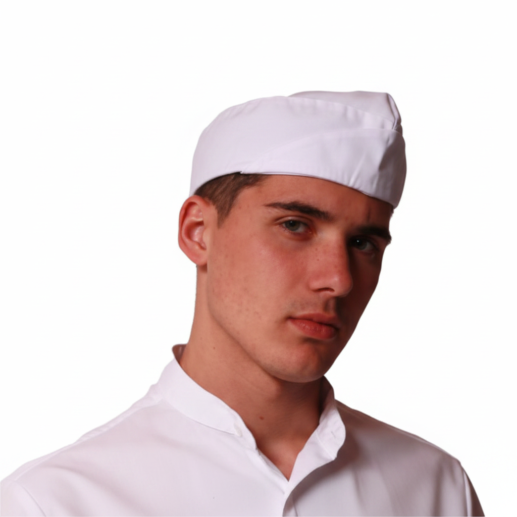 Cappellino da lavoro tipo bustina bianco - AJM Store