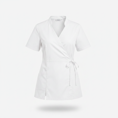 Casacca da lavoro donna bianca cod. 7003 - vista frontale
