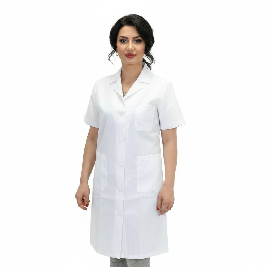 Camice da lavoro donna BIANCO,Mezza manica cod: 2204