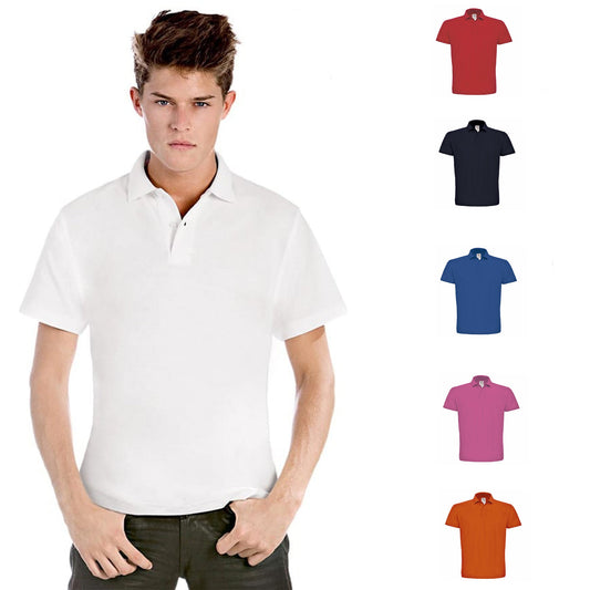 Polo,Magliette da Lavoro,da Uomo, 100% Cotone,Bottoni rinforzati,Vari Colori cod: 0505